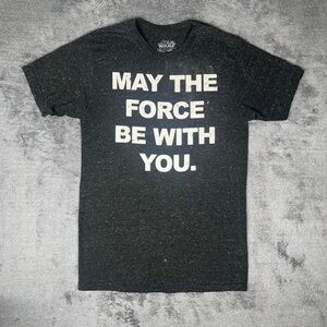 Disney Star Wars “May the Force Be With You” Novelty Graphic Unisex  Soft Tee
